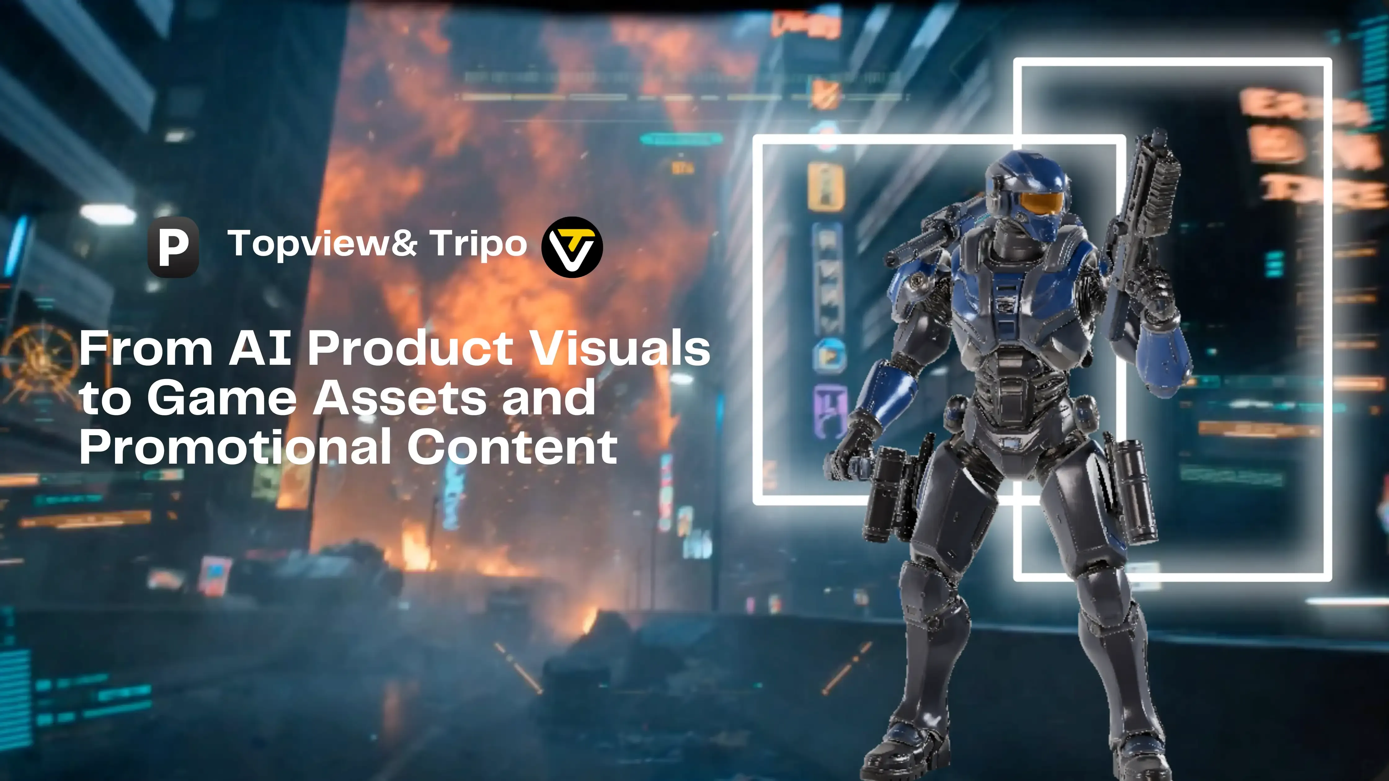 Topview & Tripo: From AI Product Visuals to Game Assets and Promotional Content