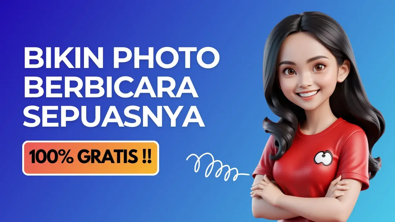 100% Gratis Buat Foto Berbicara Menggunakan AI - Tutorial Membuat Foto AI Bisa Berbicara 2024