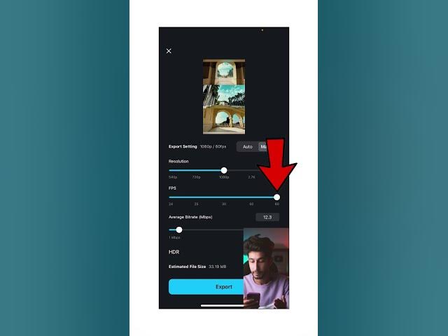 HIGH QUALITY EXPORT REELS SETTINGS USING VN APP