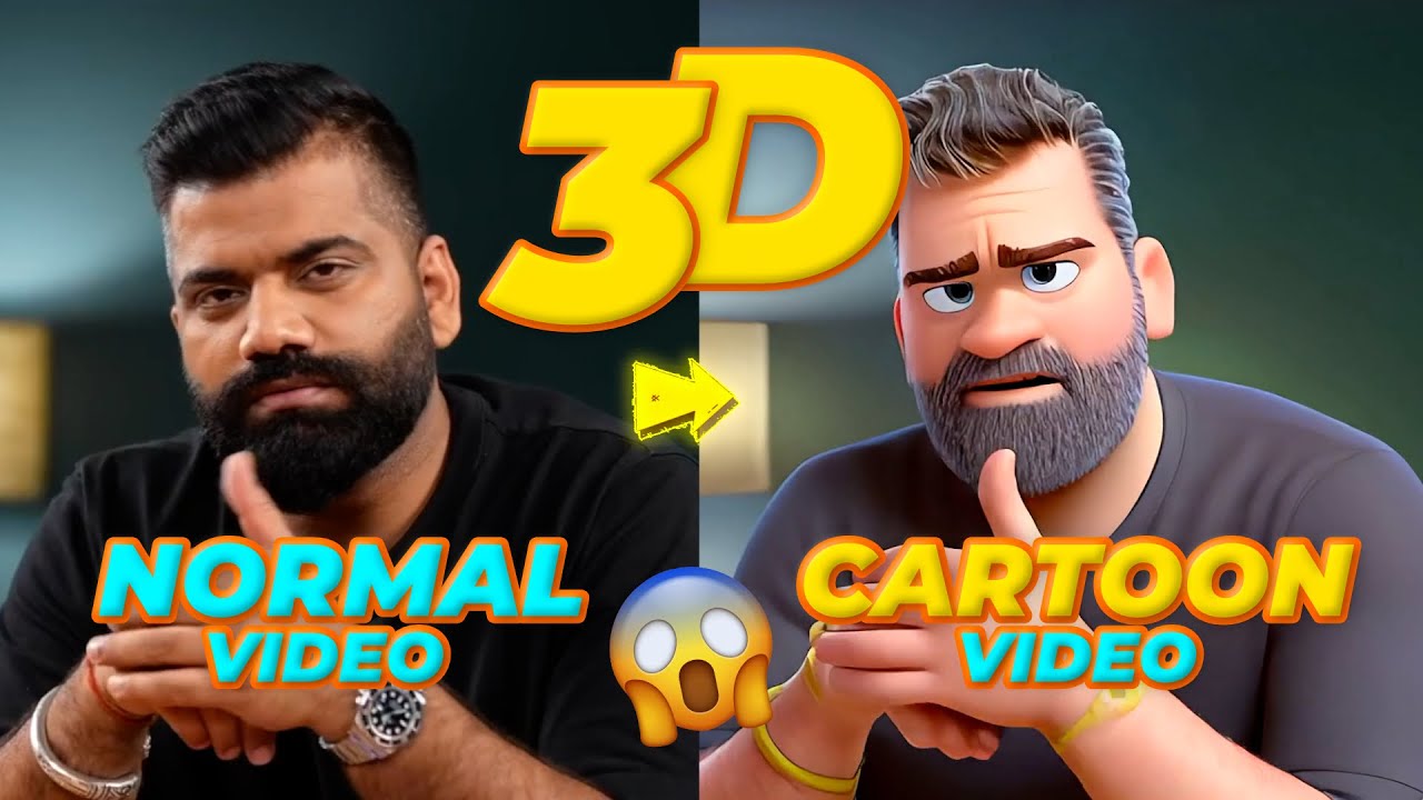 Convert VIDEO into 3D CARTOONS ? FREE AI Videos ? 3D Cartoon Videos